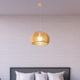Maxbell Natural Wooden Pendant Light Corridor Ceiling Lighting Handmade Hanging Lamp C