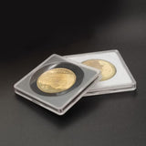 Maxbell 20PCS Transparent Plastic Coin Holder Coin Collecting Box 17 22 27 32 37mm
