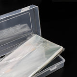 Maxbell 100Pcs Clear Paper Money Holder with Storage Case Paper Souvenirs Storage