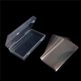 Maxbell 100Pcs Clear Paper Money Holder with Storage Case Paper Souvenirs Storage