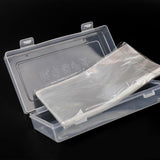 Maxbell 100Pcs Clear Paper Money Holder with Storage Case Paper Souvenirs Storage