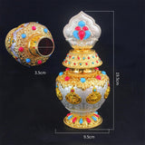 Maxbell Eight Auspicious Bottle Religion Tibetan Buddhist Supplies Home Office silver