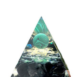 Maxbell Orgone Pyramid Energy Generator Ornament Crystal Sphere for Feng Shui Yoga 6x6cm