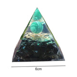 Maxbell Orgone Pyramid Energy Generator Ornament Crystal Sphere for Feng Shui Yoga 6x6cm