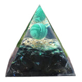 Maxbell Orgone Pyramid Energy Generator Ornament Crystal Sphere for Feng Shui Yoga 6x6cm
