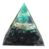 Maxbell Orgone Pyramid Energy Generator Ornament Crystal Sphere for Feng Shui Yoga 6x6cm