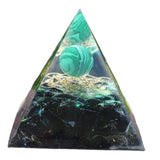 Maxbell Orgone Pyramid Energy Generator Ornament Crystal Sphere for Feng Shui Yoga 6x6cm