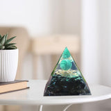 Maxbell Orgone Pyramid Energy Generator Ornament Crystal Sphere for Feng Shui Yoga 6x6cm