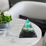 Maxbell Orgone Pyramid Energy Generator Ornament Crystal Sphere for Feng Shui Yoga 6x6cm