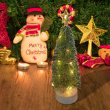 Maxbell Set of 3 Miniature Christmas Trees Decorations Plastic for Party Festival 3pcs M