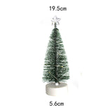 Maxbell Set of 3 Miniature Christmas Trees Decorations Plastic for Party Festival 3pcs M