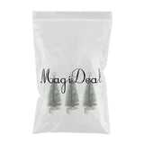 Maxbell Set of 3 Miniature Christmas Trees Decorations Plastic for Party Festival 3pcs M