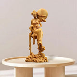 Maxbell Chang's Statues Hand Carving Godness Figurine for Shelf Home Decoration
