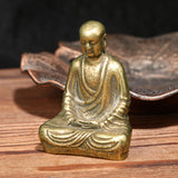Maxbell Buddha Statue Ornaments Decor Worship Zen Bodhisattva Copper for Home Office
