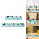 Maxbell Mini Cat Bath Landscape Figures Crafts for Desktop Cake Topper Kids Gift 4pcs