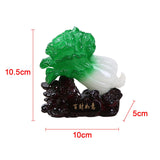 Maxbell Chinese Cabbage Ornaments Gifts Jade Shape Resin Wealth Blessing for Car