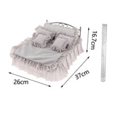 Maxbell 1/6 Scale Wrought Iron Bed Collection Bedroom Set for Life Scene Decorations