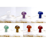 Maxbell 7x Mushroom Crystal Gemstone Crystal Gift for Lucky Meditation Spiritual