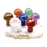 Maxbell 7x Mushroom Crystal Gemstone Crystal Gift for Lucky Meditation Spiritual