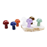 Maxbell 7x Mushroom Crystal Gemstone Crystal Gift for Lucky Meditation Spiritual
