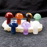 Maxbell 7x Mushroom Crystal Gemstone Crystal Gift for Lucky Meditation Spiritual