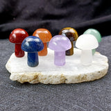Maxbell 7x Mushroom Crystal Gemstone Crystal Gift for Lucky Meditation Spiritual