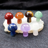 Maxbell 7x Mushroom Crystal Gemstone Crystal Gift for Lucky Meditation Spiritual