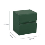 Maxbell Premium Deck Case Storage with Compartment for Tcg Trading Card Games red