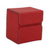 Maxbell Premium Deck Case Storage with Compartment for Tcg Trading Card Games red
