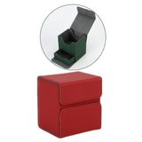 Maxbell Premium Deck Case Storage with Compartment for Tcg Trading Card Games red