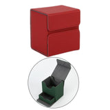 Maxbell Premium Deck Case Storage with Compartment for Tcg Trading Card Games red