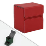 Maxbell Premium Deck Case Storage with Compartment for Tcg Trading Card Games red