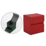 Maxbell Premium Deck Case Storage with Compartment for Tcg Trading Card Games red