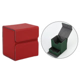 Maxbell Premium Deck Case Storage with Compartment for Tcg Trading Card Games red
