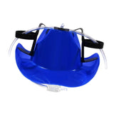 Maxbell Beer Hat Soda Helmet Drinking Cup Holder Two Sides 3 Colour Cowboy Blue