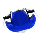 Maxbell Beer Hat Soda Helmet Drinking Cup Holder Two Sides 3 Colour Cowboy Blue