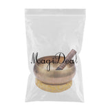 Maxbell Tibetan Singing Bowl Buddhism Meditation Sound Copper Yoga W/ Cushion 20cm