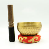 Maxbell Tibetan Singing Bowl Buddhism Meditation Sound Copper Yoga W/ Cushion 20cm
