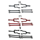 Maxbell 6Pcs Servo Rod Pull Linkages for Mini-Z Jimny 4x4 1:18 RC Car Accessories Gray