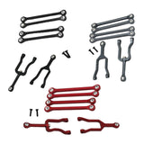 Maxbell 6Pcs Servo Rod Pull Linkages for Mini-Z Jimny 4x4 1:18 RC Car Accessories Gray