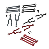Maxbell 6Pcs Servo Rod Pull Linkages for Mini-Z Jimny 4x4 1:18 RC Car Accessories Gray