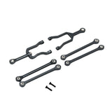 Maxbell 6Pcs Servo Rod Pull Linkages for Mini-Z Jimny 4x4 1:18 RC Car Accessories Gray