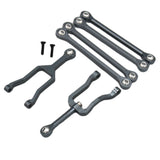 Maxbell 6Pcs Servo Rod Pull Linkages for Mini-Z Jimny 4x4 1:18 RC Car Accessories Gray
