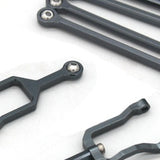 Maxbell 6Pcs Servo Rod Pull Linkages for Mini-Z Jimny 4x4 1:18 RC Car Accessories Gray