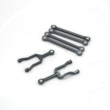 Maxbell 6Pcs Servo Rod Pull Linkages for Mini-Z Jimny 4x4 1:18 RC Car Accessories Gray