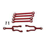 Maxbell 6Pcs Servo Rod Pull Linkages for Mini-Z Jimny 4x4 1:18 RC Car Accessories Red