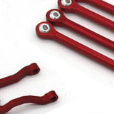 Maxbell 6Pcs Servo Rod Pull Linkages for Mini-Z Jimny 4x4 1:18 RC Car Accessories Red