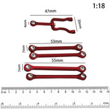 Maxbell 6Pcs Servo Rod Pull Linkages for Mini-Z Jimny 4x4 1:18 RC Car Accessories Red