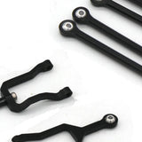 Maxbell 6Pcs Servo Rod Pull Linkages for Mini-Z Jimny 4x4 1:18 RC Car Accessories Black