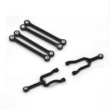 Maxbell 6Pcs Servo Rod Pull Linkages for Mini-Z Jimny 4x4 1:18 RC Car Accessories Black